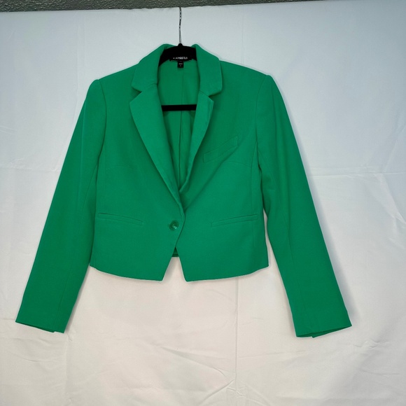 Express Green Blazer Size Small - Picture 1 of 3